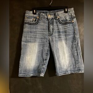 Miss Me Blue Denim Shorts